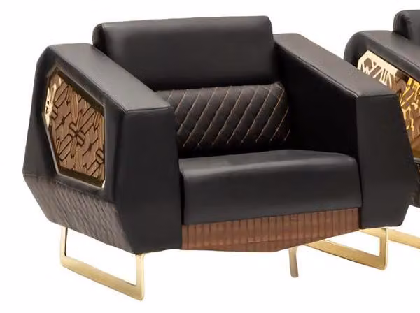 Elegant Sessel Relax Couch Bequem Kunstledersessel Arbeitszimmer Wohnzimmer