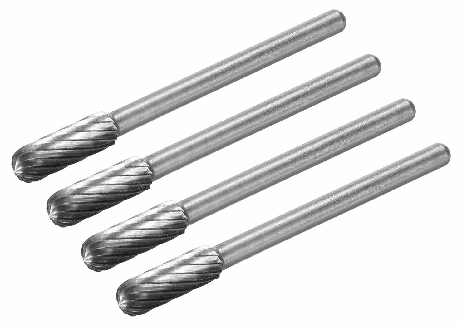 Fresa a disco in carburo di tungsteno, 4 mm, confezione da 4 pezzi, attacco da 3 mm