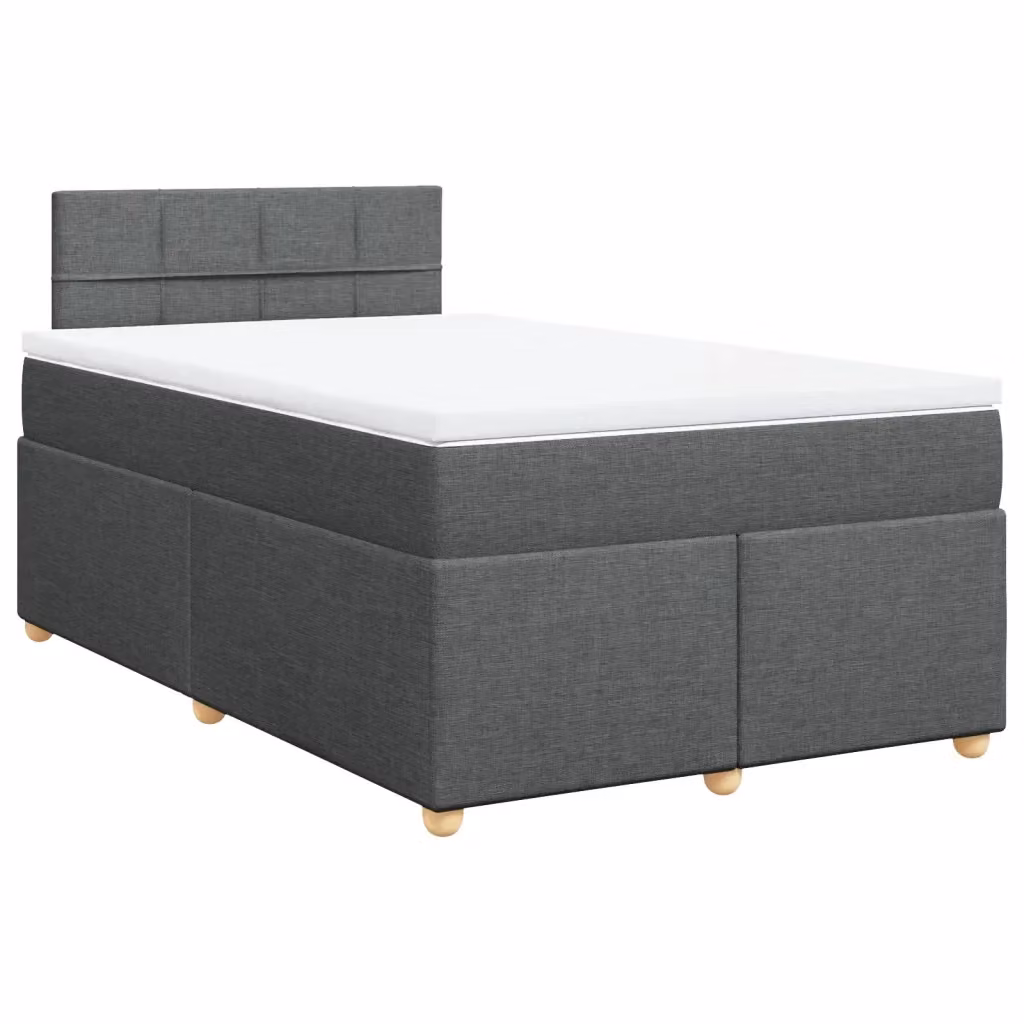 Letto Ibrido con Materasso a Molle vidaXL in Grigio e Bianco L/P: 120 x 200 cm – 2