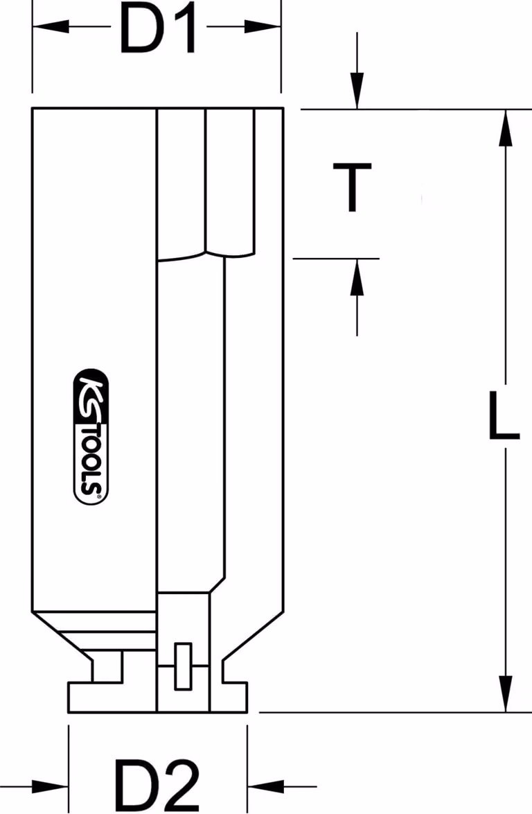 KS TOOLS Attacco esagonale da 3/4" lungo 41 mm - 515.1441