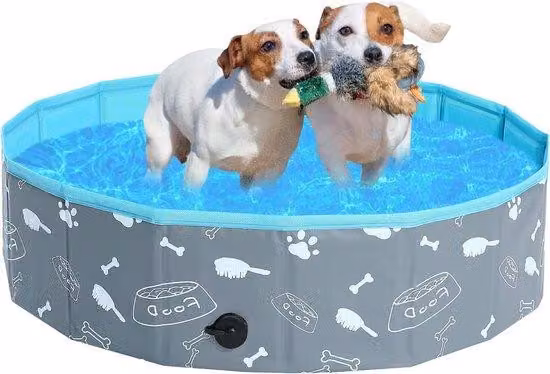 Vaschetta da bagno per cani in plastica, 80x20 cm, portatile, in PVC