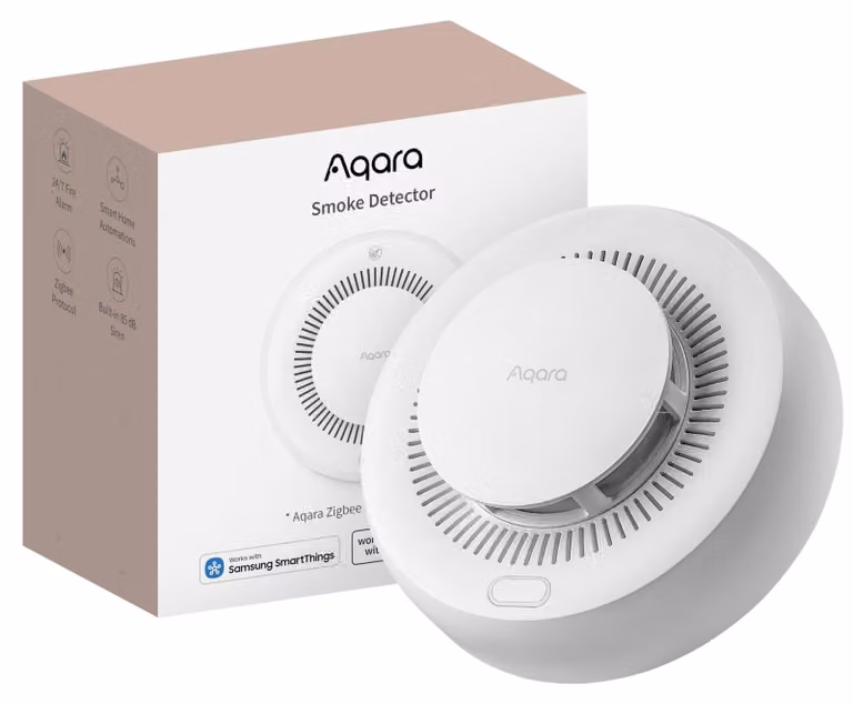Rilevatore di fumo Aqara, protocollo Zigbee 3.0, richiede hub Aqara, compatibile con Matter tramite bridge