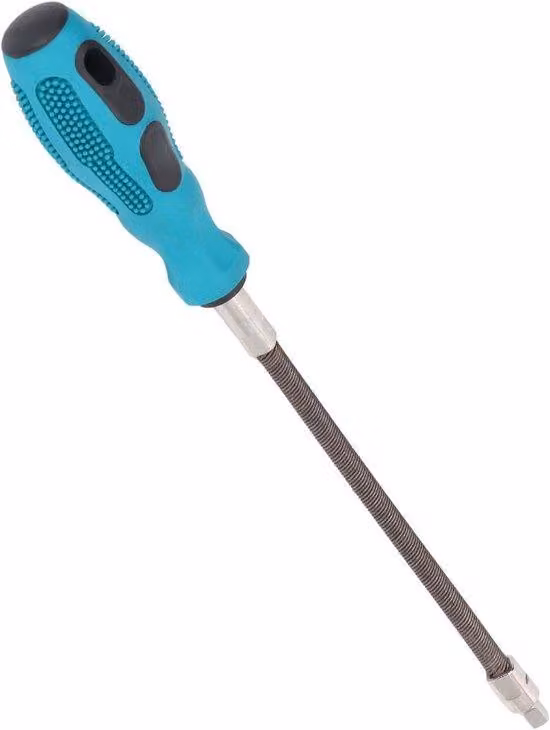 Chiave a cricchetto flessibile con attacco quadrato da 1/4 di pollice, attacco reversibile + impugnatura ergonomica - Utensili a cricchetto
