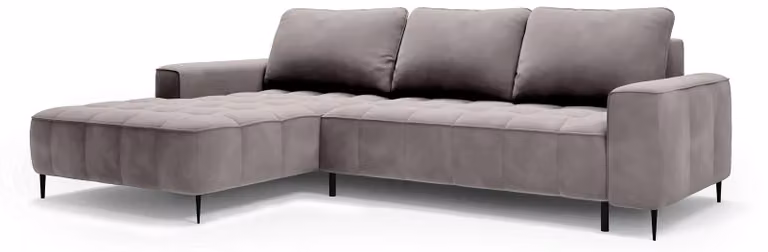 Divano angolare modello Francesco, colore beige