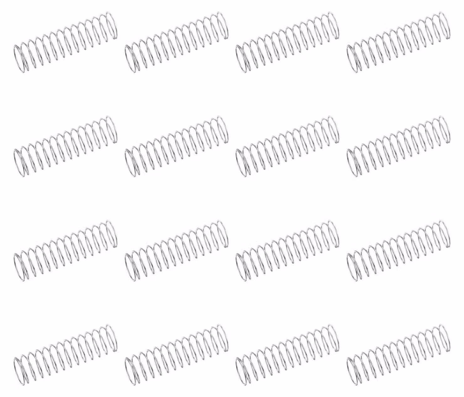 Molle a compression, 50 pezzi, acciaio inossidabile 304, dimensioni 0,4 x 10 x 30 mm