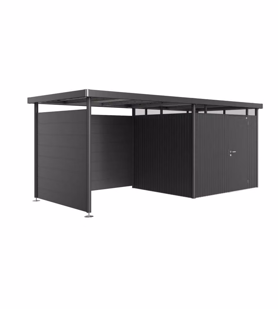 Tetto laterale casetta HighLine Misura H3 grigio scuro metallizzato