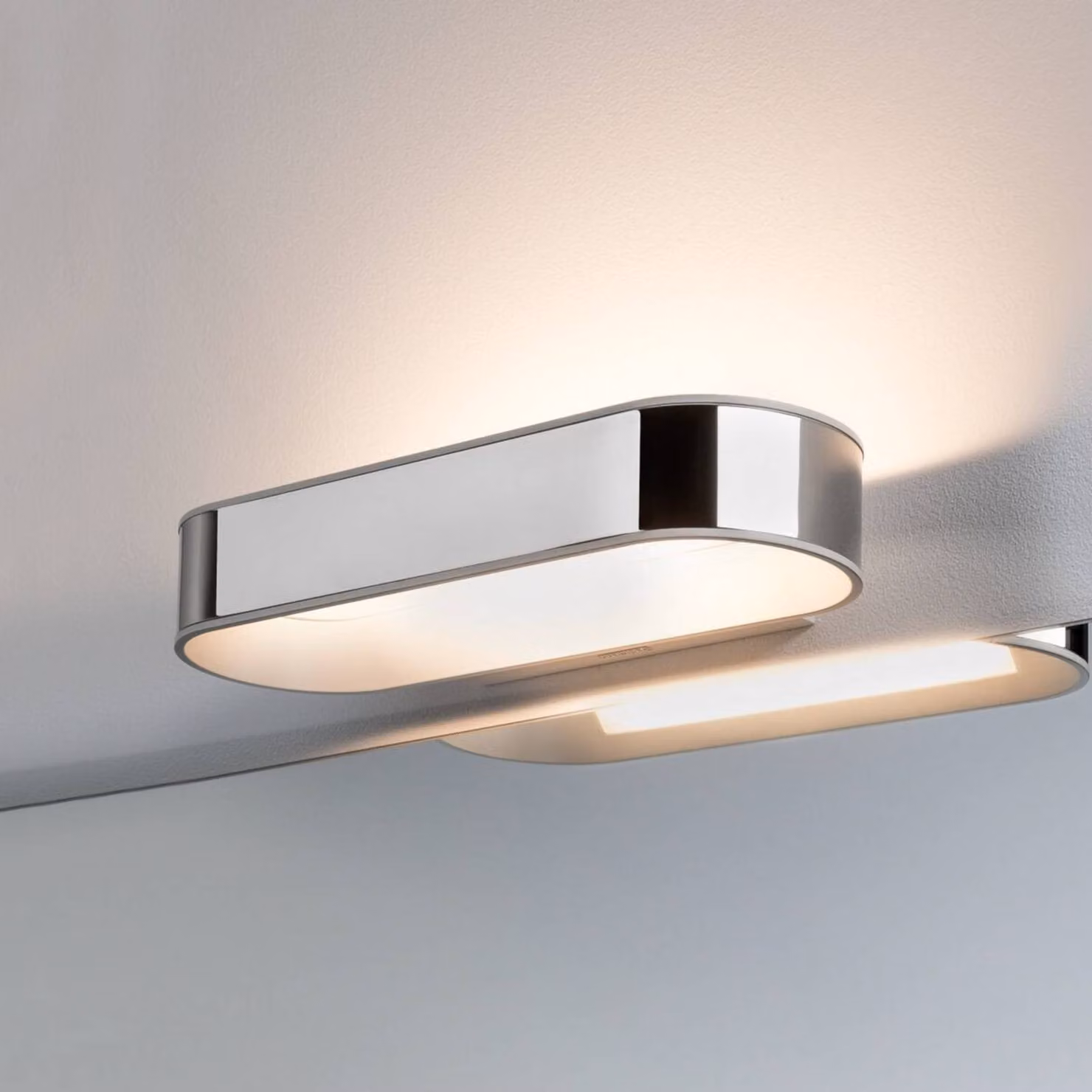 Paulmann Applique da parete Agena, dimmerabile, Cromo / Argento, Bagno, Alluminio, Moderno, Applique