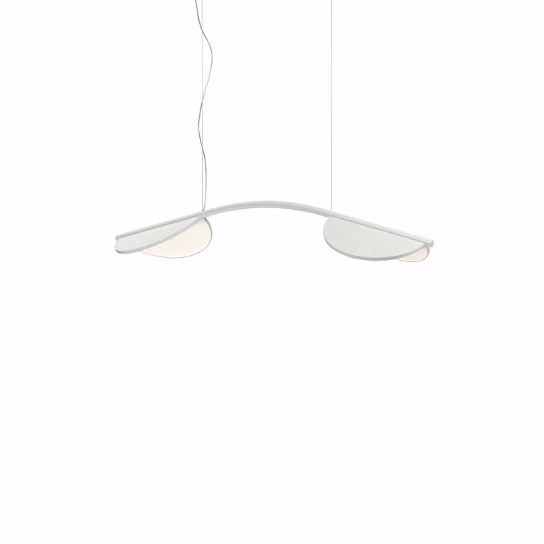 Flos - Almendra Arch Suspension Long 2 - Lampada a sospensione - Bianco Sporco