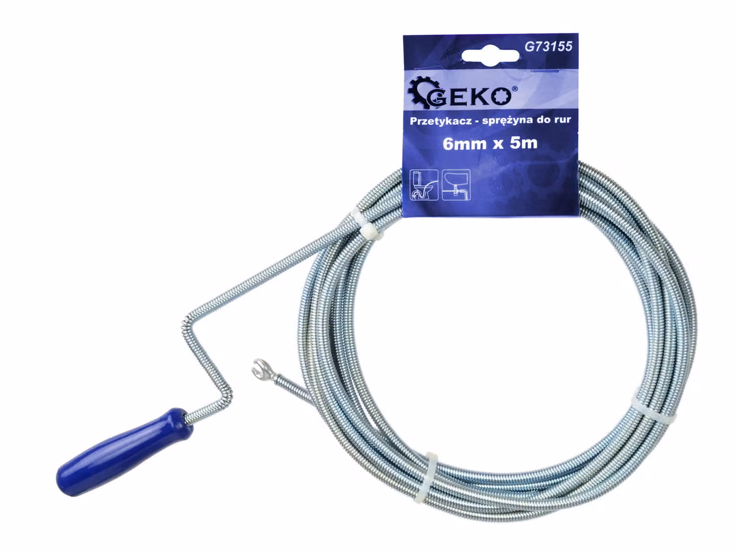 Serpente trapano tubo pulitore tubo a spirale albero pulizia tubo 6mm x 5m G155