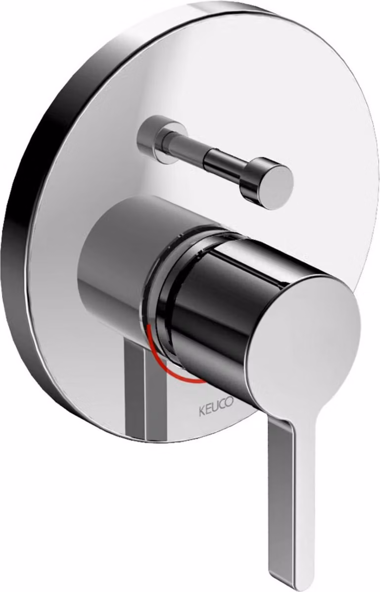 Miscelatore monocomando per vasca da incasso Keuco Edition 400, cromato