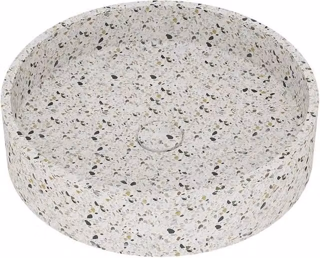 Lavabo da appoggio circolare Idrobric multicolore con piletta inclusa L/P/H: 42,5 x 42,5 x 10 cm