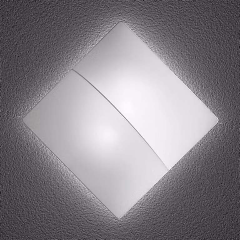 Axo Light Applique da parete NELLY, dimmerabile, Bianco / Opale, Soggiorno / Sala da pranzo, Metallo, Design, Applique