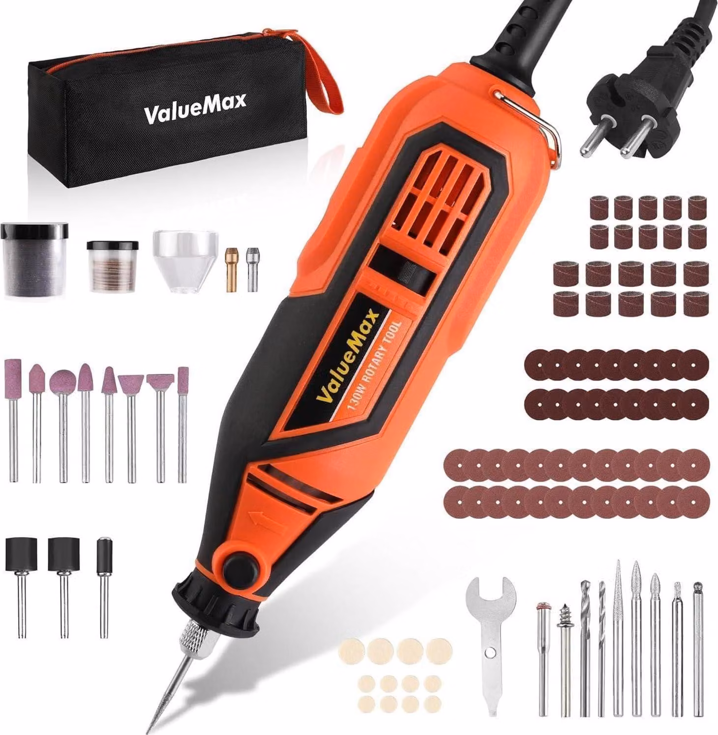Utensile multifunzione da 130W con 120 accessori - incisore rotativo rpm 35000