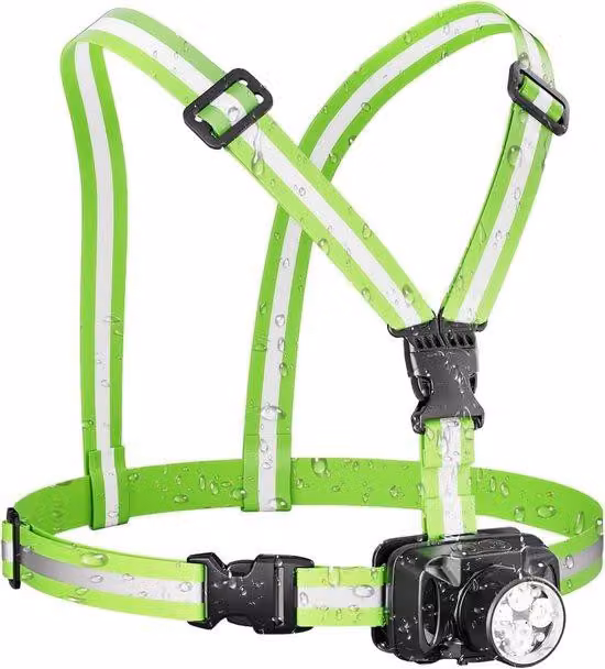 Torcia a LED portatile – 1000 lumen, con funzione di illuminazione notturna regolabile, luce LED a 90 gradi, ideale per corsa, escursioni, sicurezza, trekking, ciclismo, campeggio, guanti da lavoro, illuminazione, esplorazione urbana e percorsi naturalist