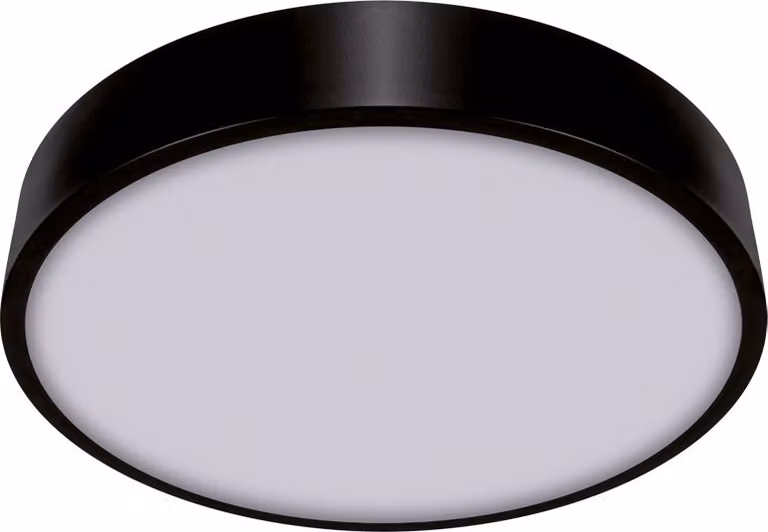 Lampada da soffitto a LED, 16W, 1590 lumen, 4000K, nera, rotonda, modello TOTEM, marca Ideus, codice prodotto 03926