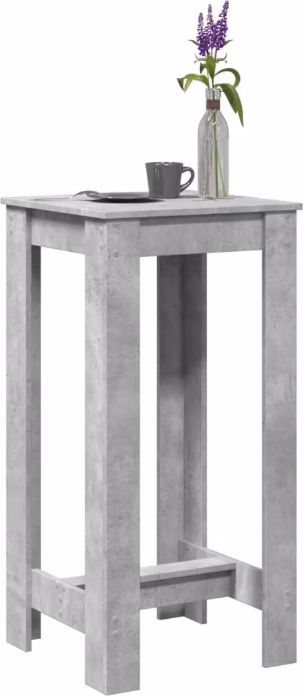 Maison Exclusive - Tavolo da bar grigio cemento 51x50x103,5 cm Materiale ligneo