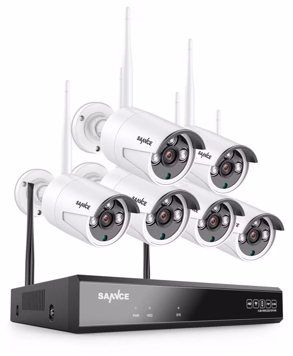 Sistema di telecamere di sicurezza wireless - Telecamera di sicurezza Wi-Fi - Kit di telecamere CCTV - Sistema di videosorveglianza