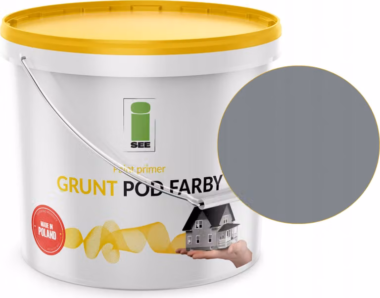 Primer siliconico grigio per facciate, tonalità grigia, 10 l