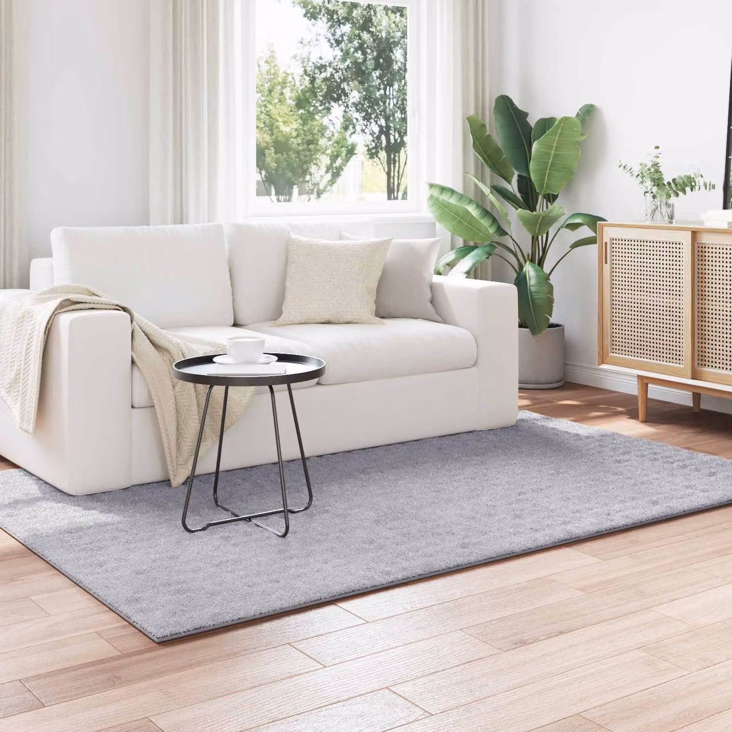 Tappeto per area vidaXL SIROLO moderno in poliestere grigio L: 230 cm, P: 160 cm