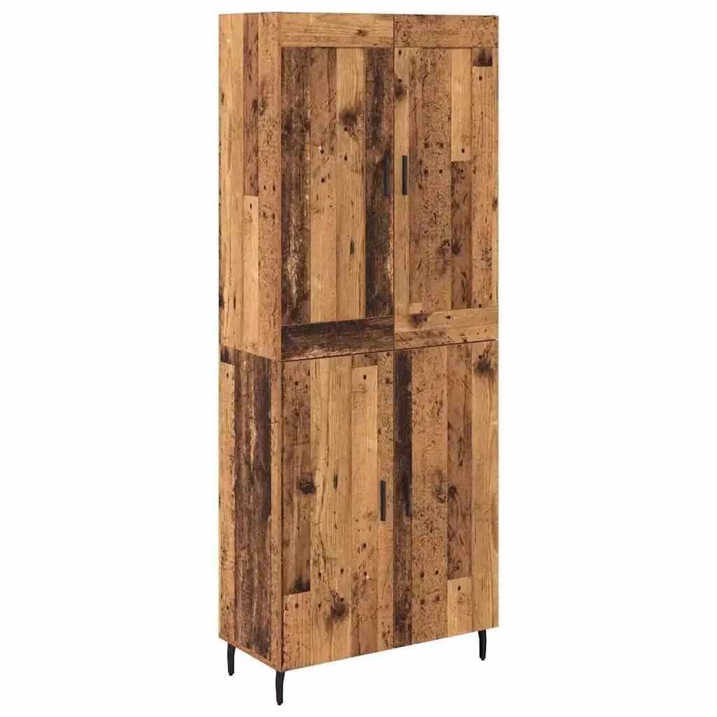 Credenza moderna vidaXL in legno e metallo marrone L/P/H: 69,5 x 34 x 180 cm – 2