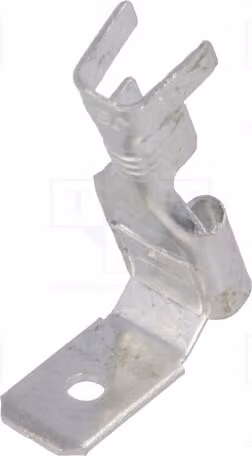 Connettore a morsetto, tipo: piatto, diametro 6,3 mm, contatto morbido/maschio, spessore 0,8 mm, sezione del cavo: 1,5 ÷ 2,5 mm², modello ST-025/3, isolato: no