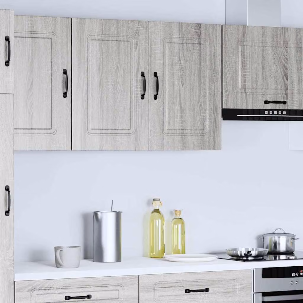 vidaXL Pensile da Cucina Kalmar Grigio Sonoma in Legno Multistrato