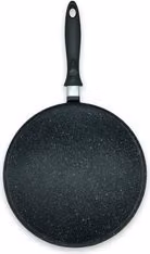Padella antiaderente in alluminio Testo Romagnolo Nero pietra PA26 Diametro: 32 cm Fonderia Maggiori