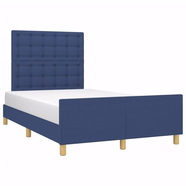 Giroletto senza Materasso Blu 120x190 cm in Tessuto