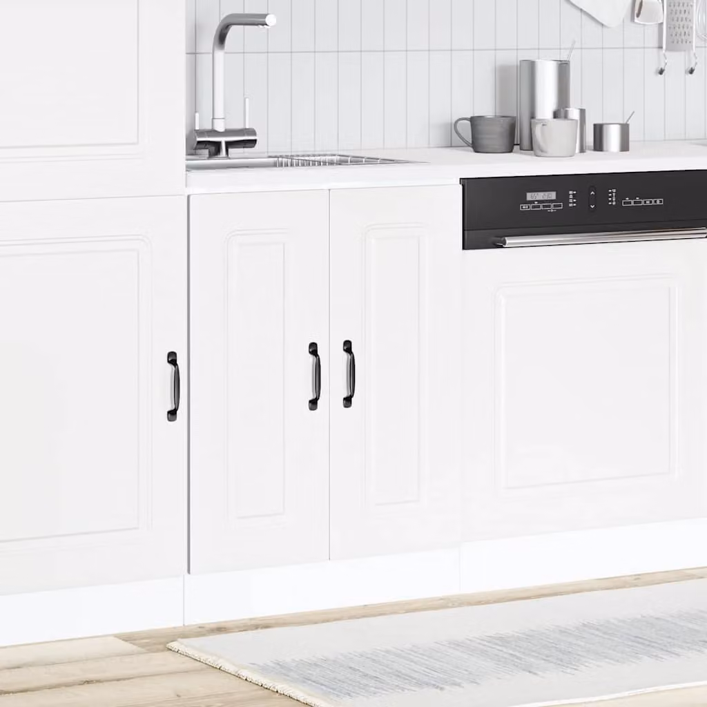 Base lavello mobile Kalmar vidaXL bianco in MDF L: 60 cm, P: 46 cm, H: 81,5 cm
