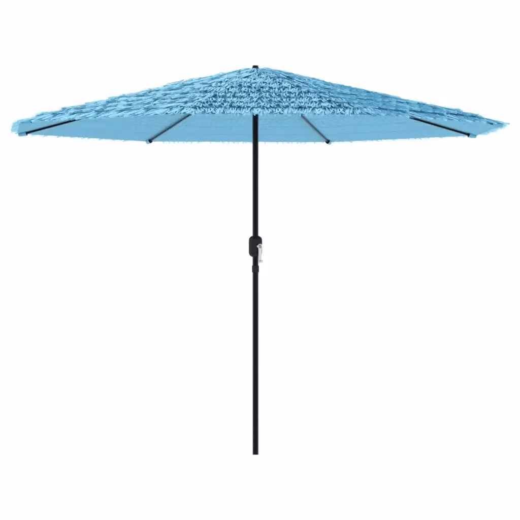 Ombrellone da giardino vidaXL in poliestere blu con palo centrale in acciaio L: 388 cm, P: 388 cm, H: 248 cm – 2