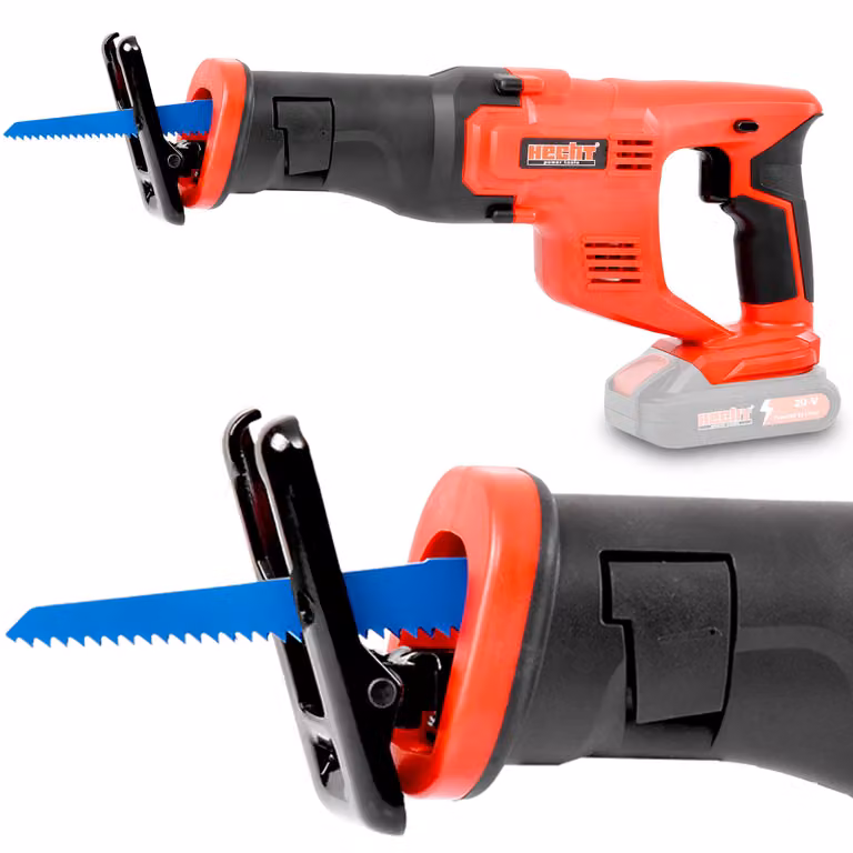 HECHT 1510 - Sega a tazza/sega a vibrazione a batteria | Taglio del legno fino a 115 mm | Taglio del metallo fino a 10 mm | 20V | 3000 giri/min