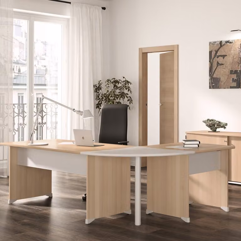 Calicosy - Tavolo da ufficio con piedini L120 cm - Fabbricazione francese