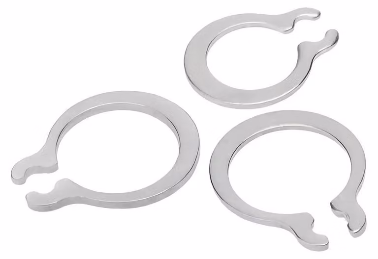Anelli di sicurezza esterni, 4 mm, 200 pezzi, acciaio inossidabile