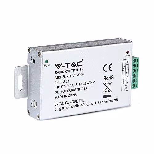 Controller per Strip LED Dimmerabile con Radiocomando 4 Tasti (Max 144W)