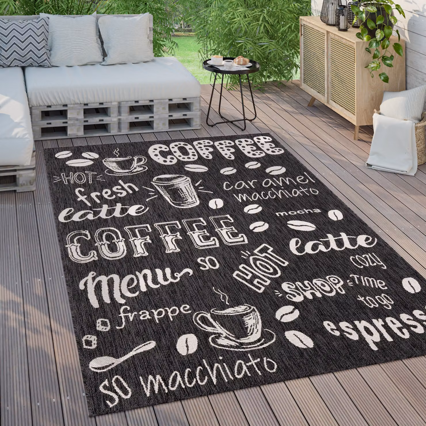 Tappeto Cuisinea per interni ed esterni antracite L: 60 cm x P: 100 cm – 4