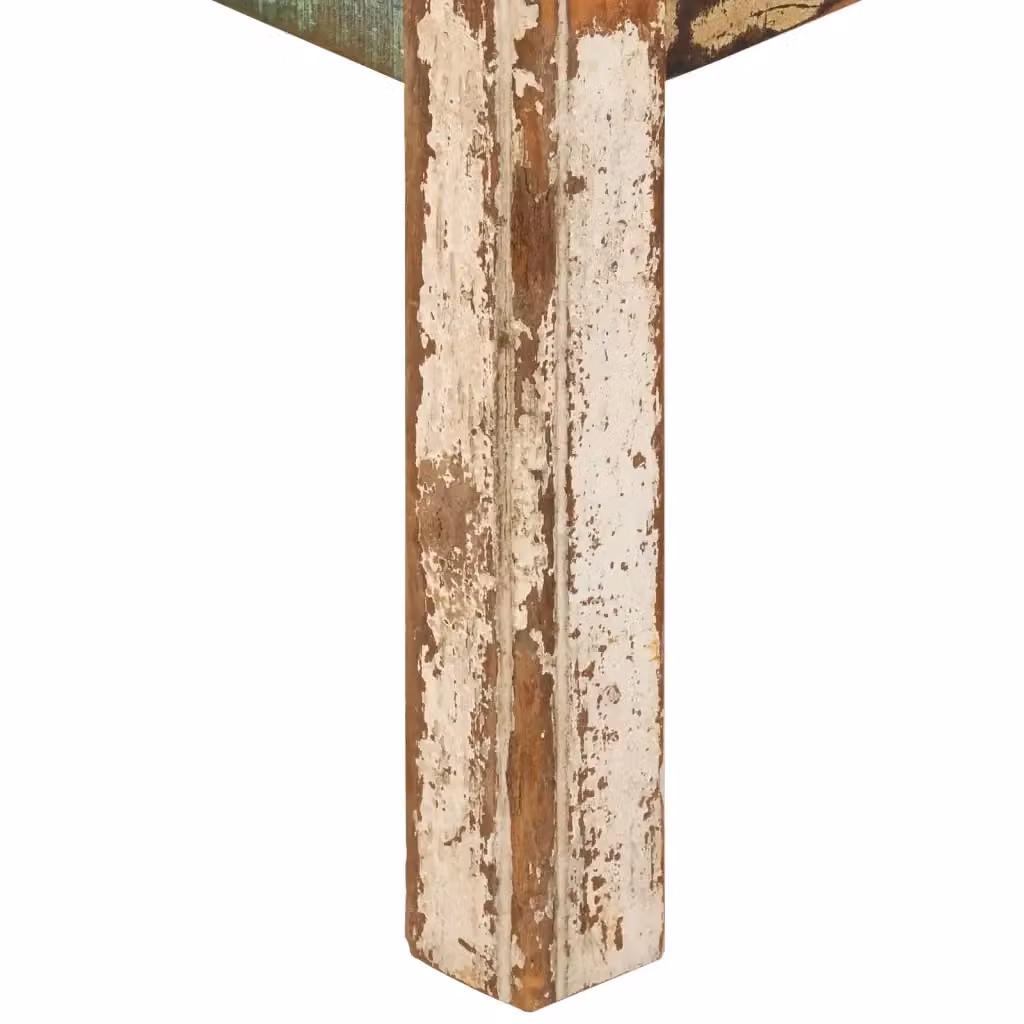 Tavolino da salotto quadrato vidaXL in legno multicolore stile rustico L 80 cm x P 80 cm x H 40 cm – 2