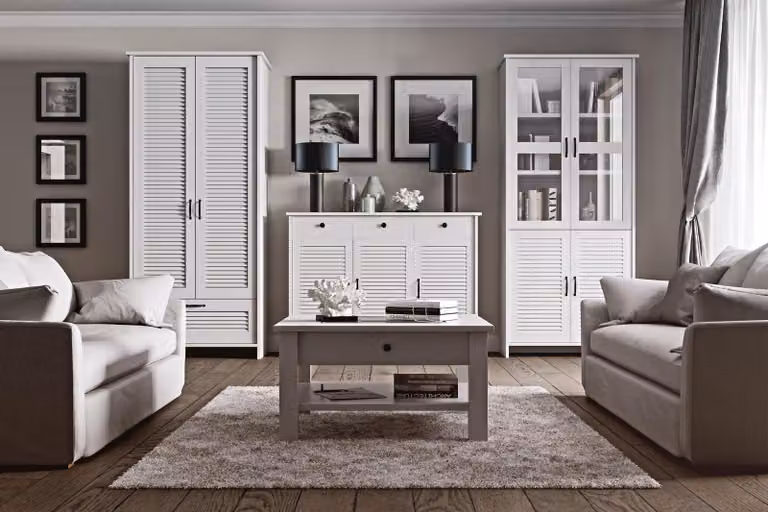 Wohnzimmer Kommode Schrank ® kommoden design Stil Möbel Wohnzimmer 3tlg.