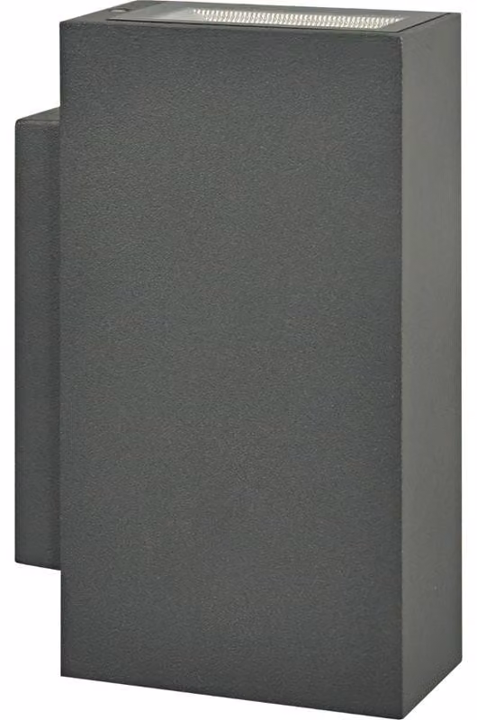 Applique da esterno a LED ORLEAN, color grafite, 5 W, bianco neutro, 430 lm, alluminio, dimensioni: 13 x 3,5 x 8,1 cm, IP54, Polux