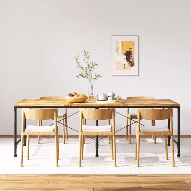 Tavolo da Pranzo in Legno Massello di Mango 240 cm 243992