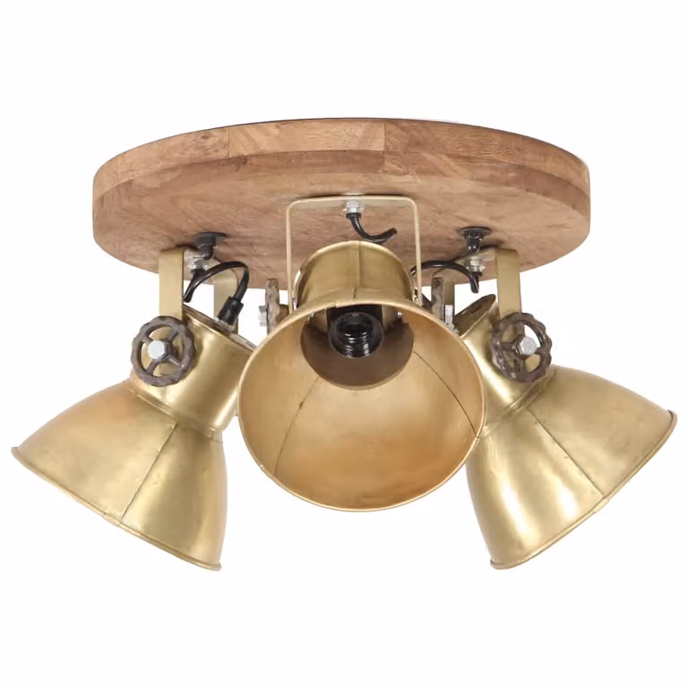 vidaXL Deckenlampe Industriestil 25 W Messing 42x27 cm E27