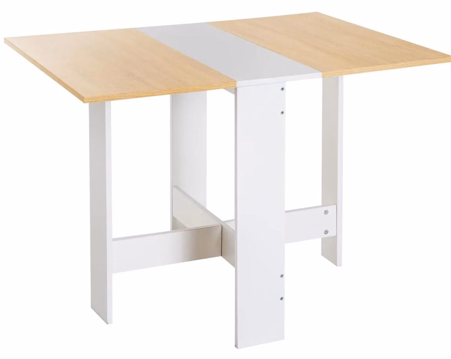 Tavolo da pranzo - Tavolo da pranzo allungabile - Per 4–6 persone - 104×76×74 cm - Struttura in legno - Stile moderno - Rovere