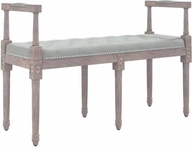 Panca Grigio Chiaro 110x40x70 cm in Velluto CFW4406793