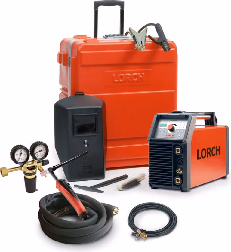 Lorch HandyTIG 200 AC/DC - Impianto di saldatura TIG 200 A 230 V ControlPro con kit di montaggio WIG-Powermaster
