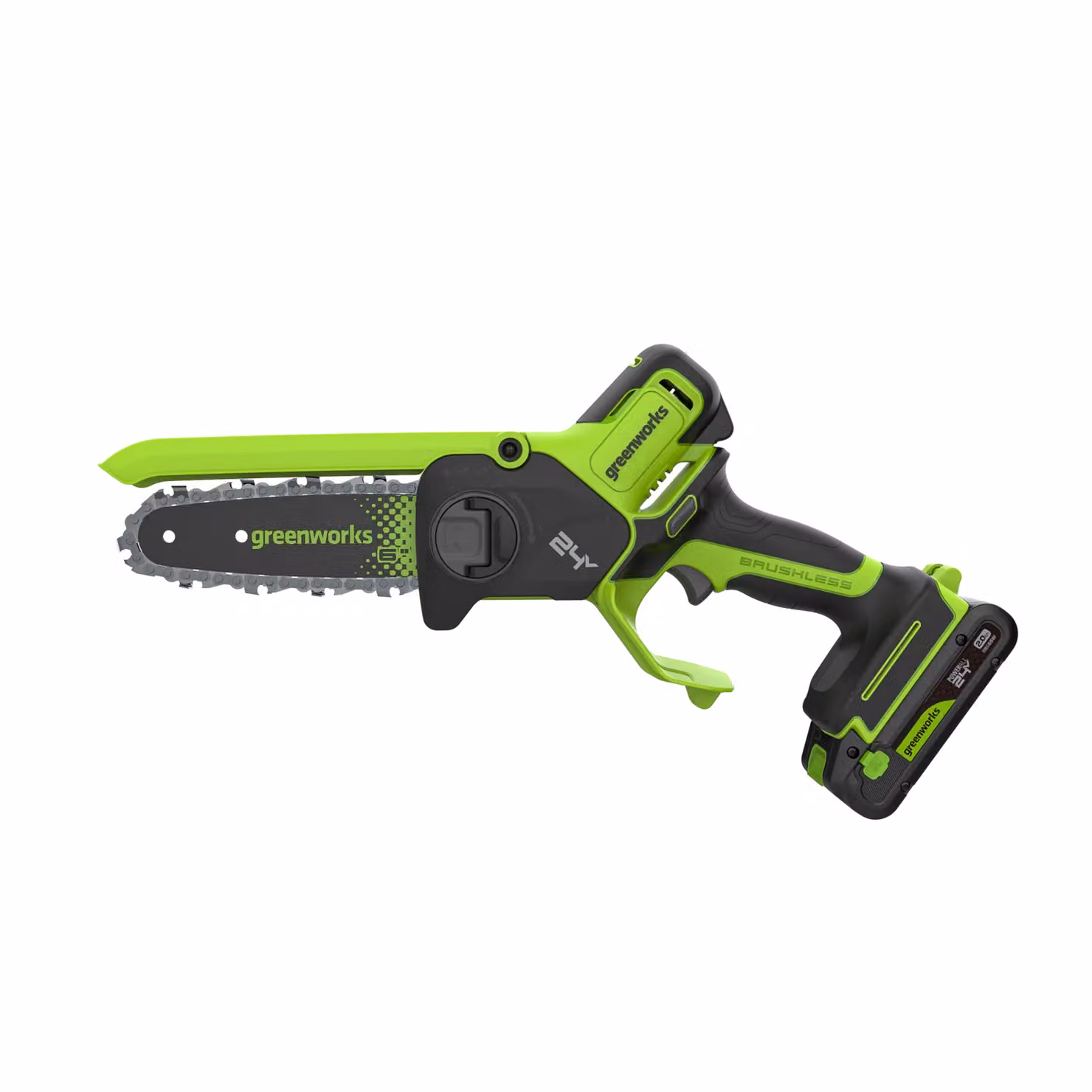 Greenworks POWERALL 24V Mini Motosega 15cm Gen. II - Batteria 2Ah