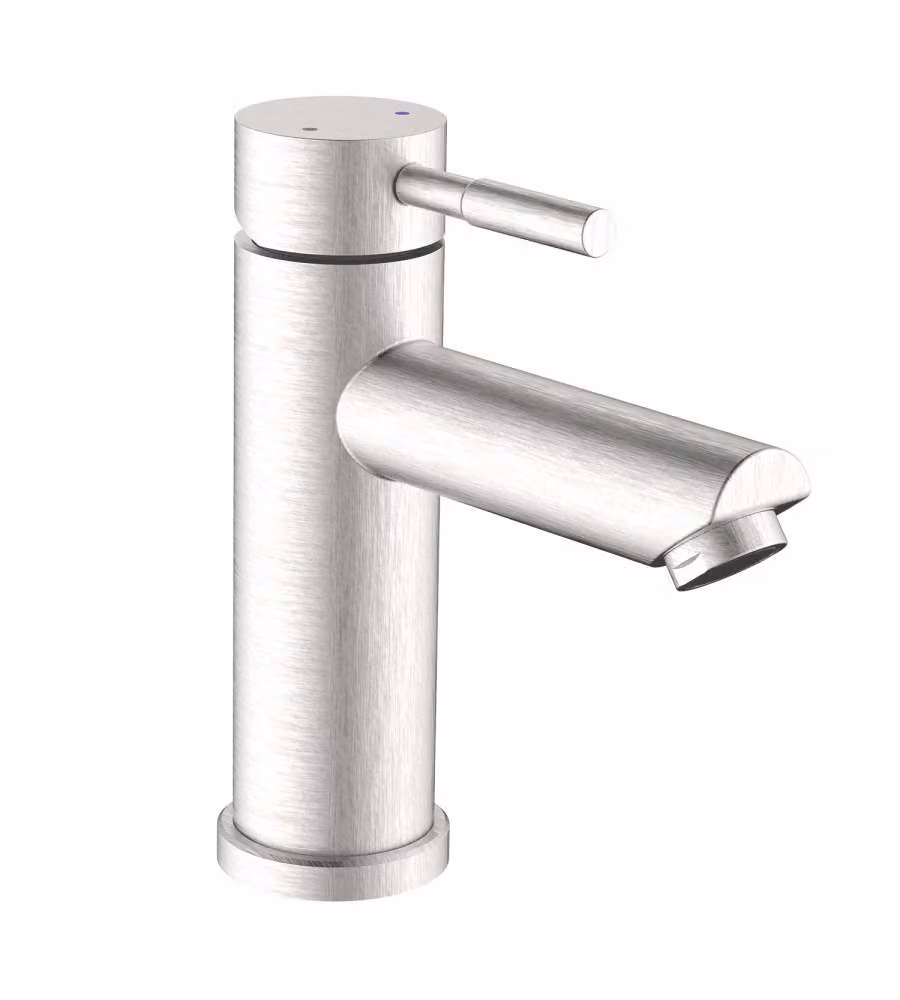 IDRO BRIC Miscelatore lavabo Antea acciaio spazzolato monocomando 1 foro