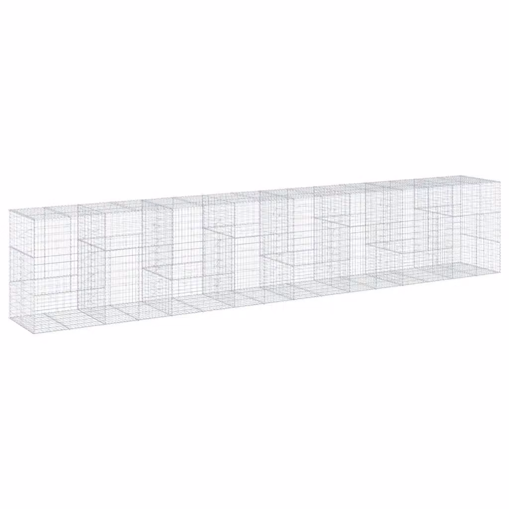 Cesto Gabbione Videx in Acciaio Zincato Grigio L: 800 cm, P: 100 cm, H: 150 cm – 2