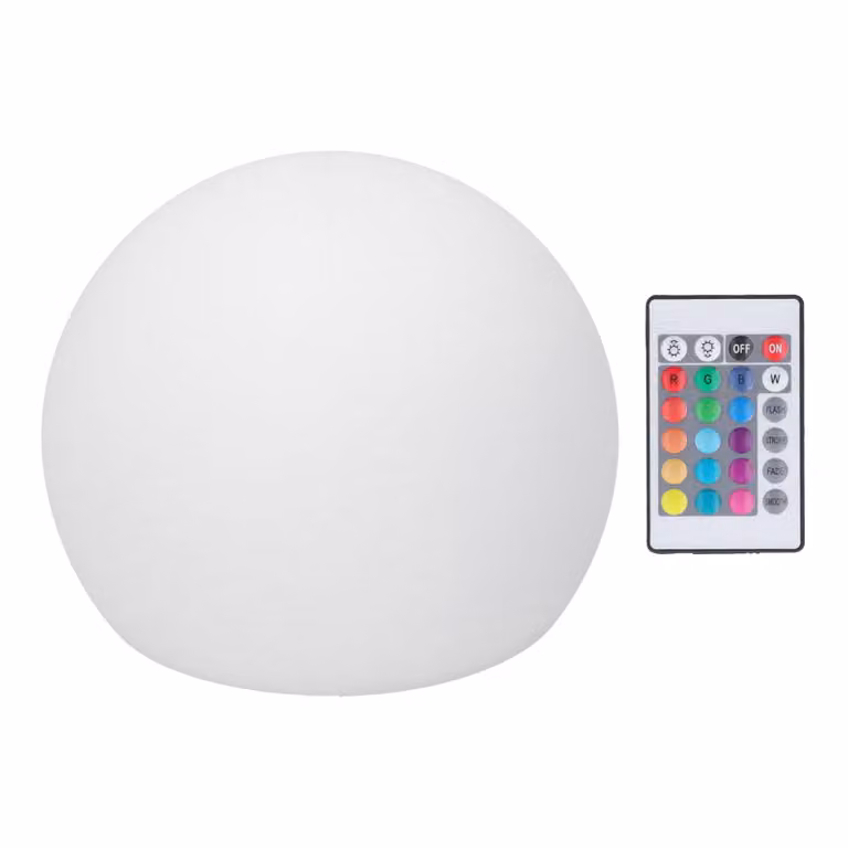 Lampada a globo LED per esterni, impermeabile, RGBW con 16 colori dimmerabili, 4 modalità, telecomando a 24 pulsanti
