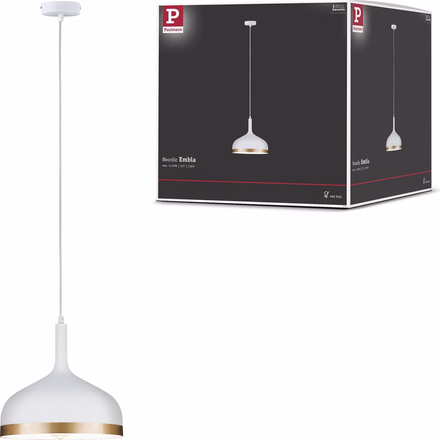 Paulmann lampada a sospensione Neordic Embla a 1 luce