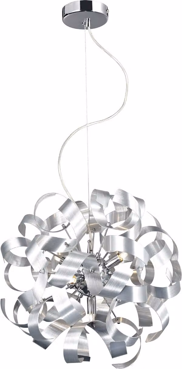 Lampada a sospensione RIBBON 5xG9/33W, argento, Ø: 42 H: 120 cm, attacco G9