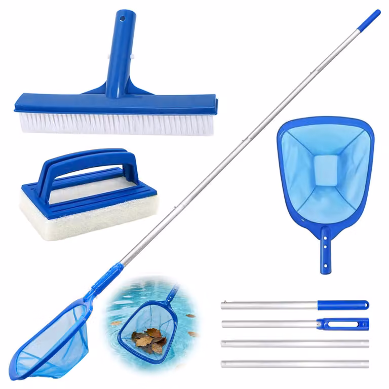 Solidchoice - Retino per piscina con manico telescopico per una facile manutenzione